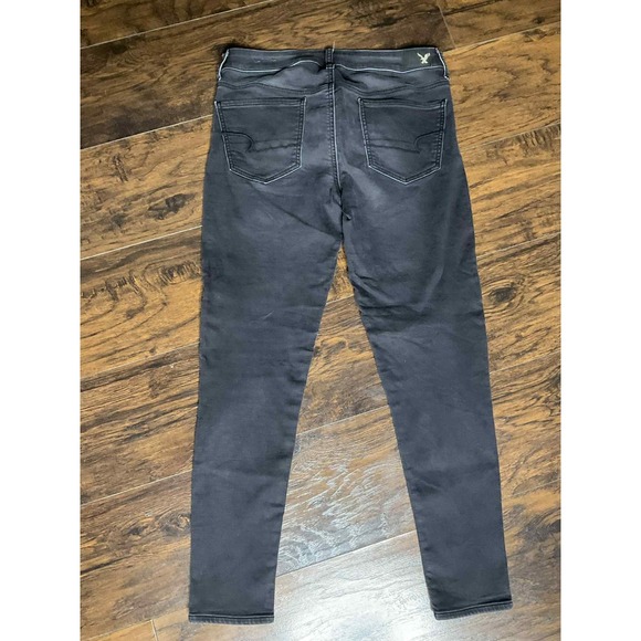 American Eagle Black Super Stretch Jegging Jeans Women's Size 10 - Picture 4 of 4